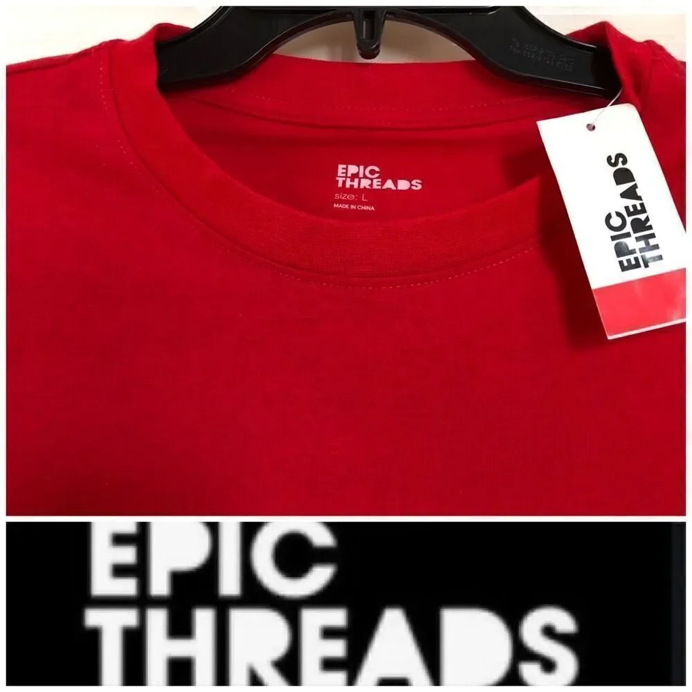 EPIC THREADS - NWT - Little Boys Sz Large Long-Sleeve Crew Neck Tee “Ski Patrol”